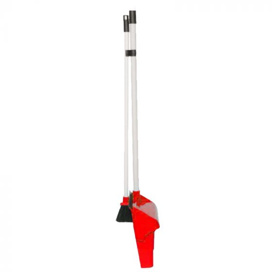 Juego de cepillo y recogedor con depósito de 27 cm - v2