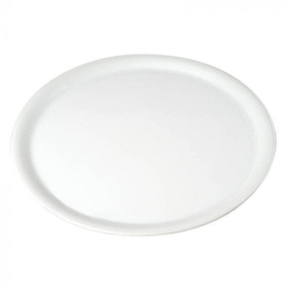 Plato para pizza redondo blanco porcelana de 31,5 cm de diámetro (6 u.)