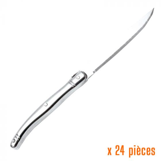 Cuchillos de carne Laguiole acero inoxidable 23 cm (24 u.)