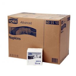 Servilletas blancas 30 x 30 cm guata de celulosa 17 g/m≤ (48 x 100 u.) - v2