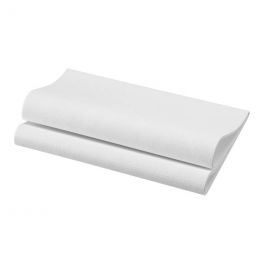 Servilletas blancas 40 x 40 cm guata de celulosa 55 g/m≤ (12 x 60 u.) - v2