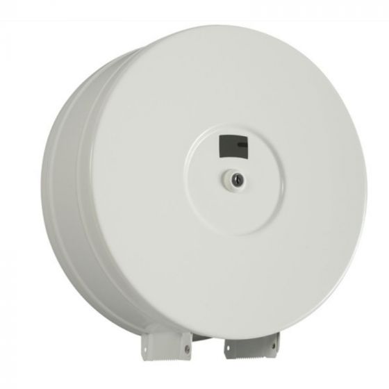 Dispensador de papel higiénico de 29 cm de diámetro blanco - v3