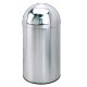 Papelera de acero inoxidable con cúpula 35 l