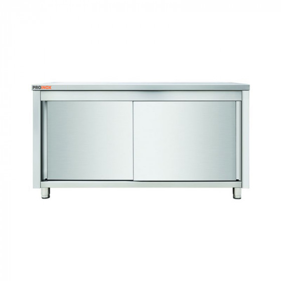 Mueble bajo central de acero inoxidable 1000 X 600 X 850 MM (L x P x A)