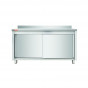 Mueble bajo adosado de acero inoxidable 1200 X 600 X 850 MM (L x P x A)