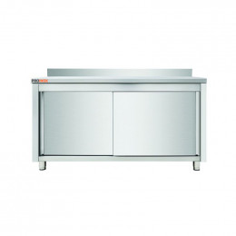 Mueble bajo adosado de acero inoxidable 1200 X 600 X 850 MM (L x P x A)