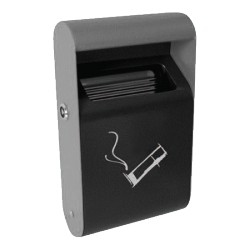 Cenicero de pared 1.5 l negro