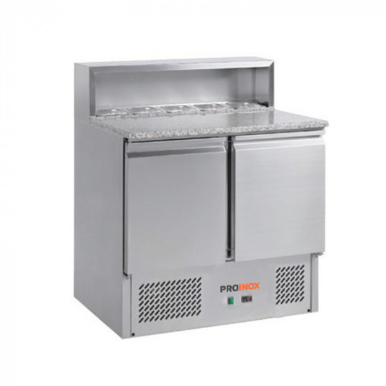 Mesa de pizza refrigerada GN1/1 - 2 puertas