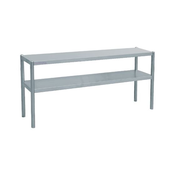 Estante de chef de acero inoxidable 2 niveles 2000 x 350 mm (L x P) - v2