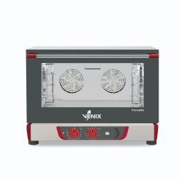 Horno de pastelería 4 niveles 600 x 400 mm con humidificador 3,4 kW