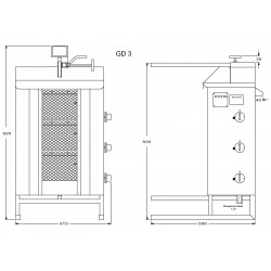 Doner kebab gas 40 kg - v2
