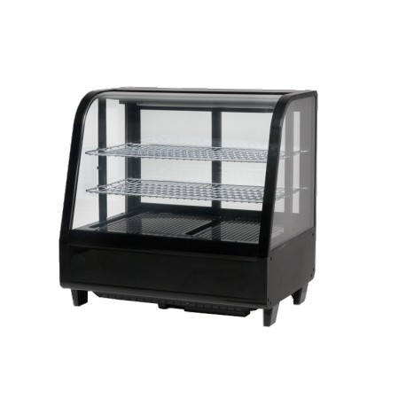 Vitrina refrigerada de libre instalación negra 100 litros