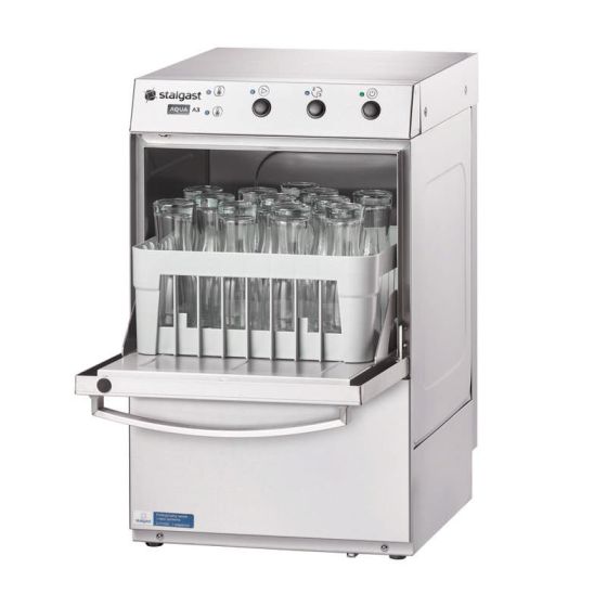 Lave-verres panier 400x400mm - Doseur de produit de rinçage et de lavage avec pompe - v6