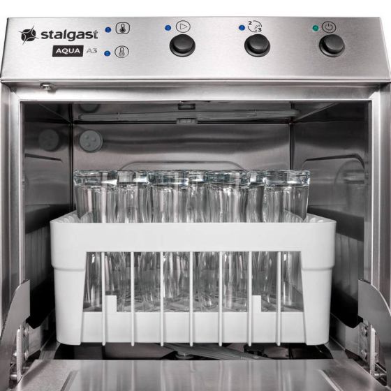 Lave-verres panier 400x400mm - Doseur de produit de rinçage et de lavage avec pompe - v10