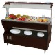 Bufé central refrigerado móvil - 4 x GN1/1