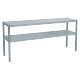 Estante de chef de acero inoxidable 2 niveles 800 x 350 mm (L x P)