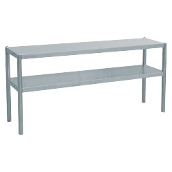 Estante de chef de acero inoxidable 2 niveles 800 x 350 mm (L x P)