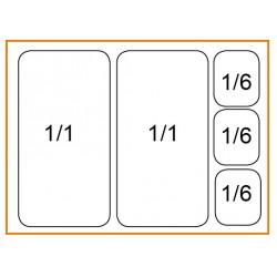 Mesa fría para ensaladas 2 puertas - v2