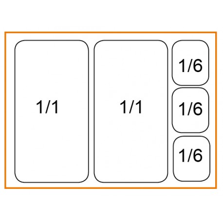 Mesa fría para ensaladas 2 puertas - v2