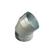 Codo 45 grados galvanizado 355 mm
