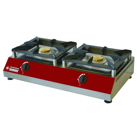 Hornillo de gas de mesa con 2 quemadores